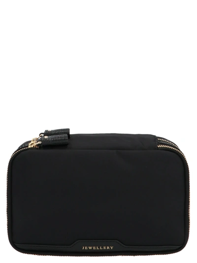 Shop Anya Hindmarch Jewerly Pouch Bag In Black