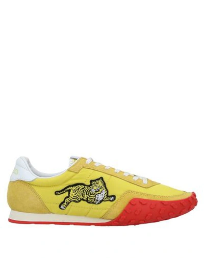 Shop Kenzo Sneakers In Yellow