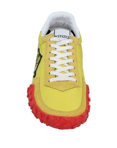 Shop Kenzo Sneakers In Yellow