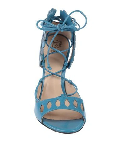 Shop Paula Cademartori Sandals In Pastel Blue