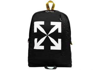 Pre-owned Off-white Arrow Easy Backpack Black/white