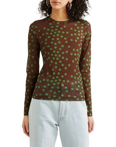 Shop Molly Goddard T-shirt In Dark Brown