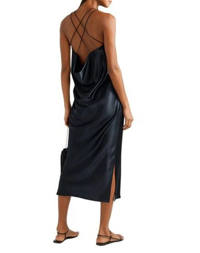 Shop Deveaux Woman Midi Dress Midnight Blue Size 10 Triacetate, Polyester