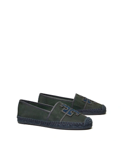 Shop Tory Burch Ines Mesh Espadrille In Malachite/perfect Navy