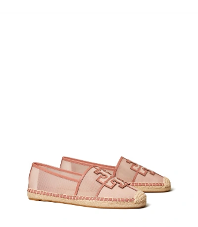 Shop Tory Burch Ines Mesh Espadrille In Sea Shell Pink/tramonto/sea Shellpink