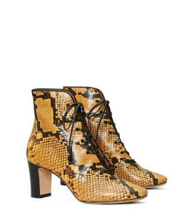 Shop Tory Burch Vienna Boot In Gold Crest/perfect Black