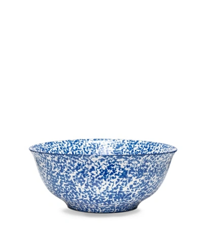 Shop Tory Burch Spongeware Serving Bowl In Blue