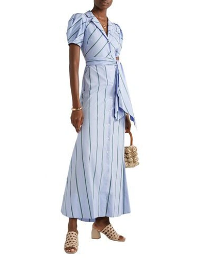 Shop Rosie Assoulin Long Dresses In Sky Blue