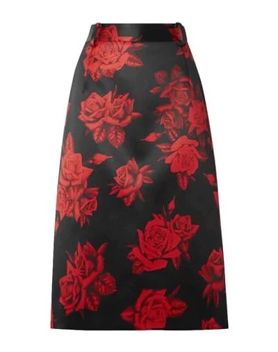 Shop Commission Woman Midi Skirt Black Size 6 Polyester, Elastane