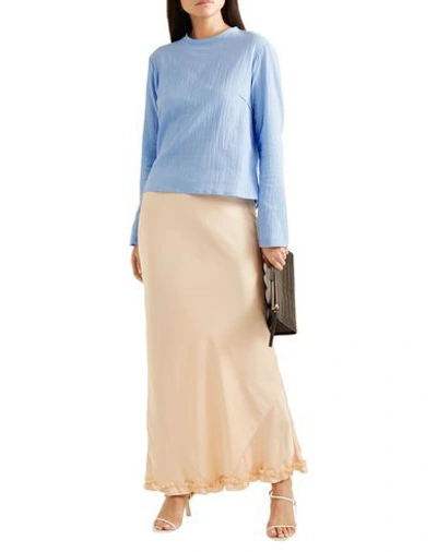 Shop Albus Lumen Blouses In Sky Blue