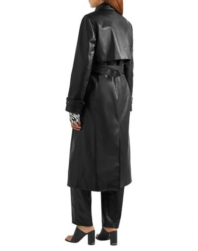 Shop Commission Woman Overcoat & Trench Coat Black Size 4 Polyurethane