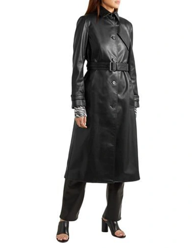Shop Commission Woman Overcoat & Trench Coat Black Size 4 Polyurethane