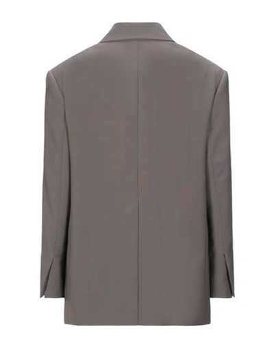 Shop Deveaux Suit Jackets In Grey