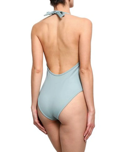 Shop Love Stories One-piece Swimsuits In Sky Blue