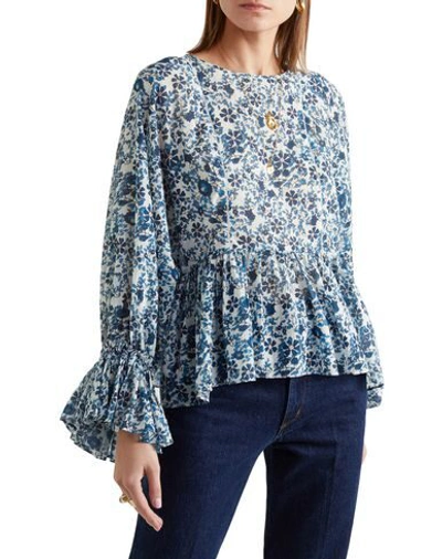 Shop Apiece Apart Blouses In Blue