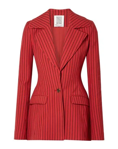 Shop Rosie Assoulin Suit Jackets In Red