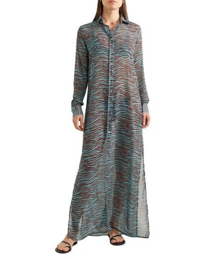 Shop Ack Woman Cover-up Dark Brown Size S Polyester