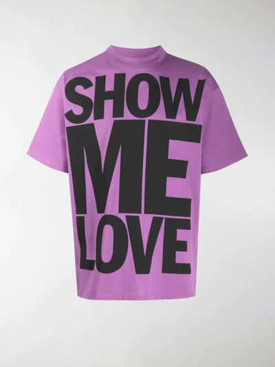 Shop Honey Fucking Dijon Show Me Love Oversized T-shirt In Pink