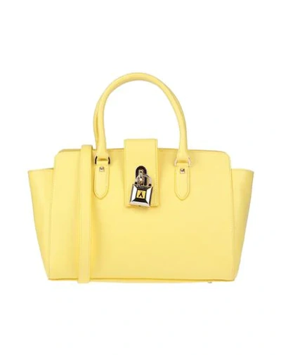 Shop Patrizia Pepe Handbag In Yellow