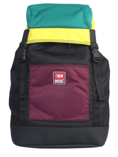 Shop Diesel F-suse Multicolor Nylon Backpack