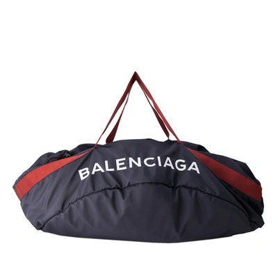 Shop Balenciaga Xl Wheel Everyday Nylon Travel Bag In Black