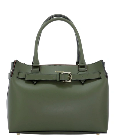 Shop Avenue 67 Elba Green Leather Handbag