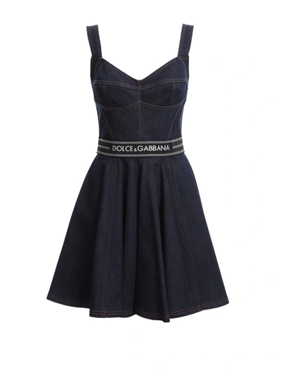 Shop Dolce & Gabbana Black Cotton Dress
