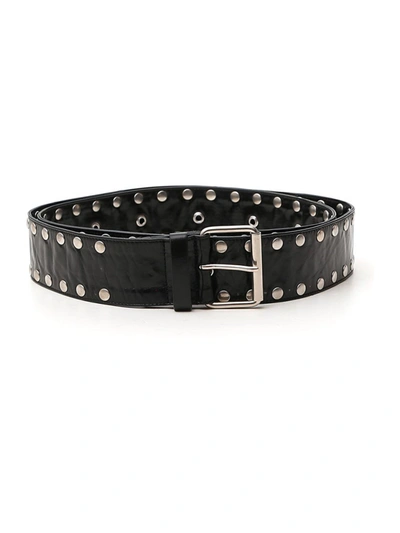 Dries Van Noten Studded Leather Belt In Black | ModeSens