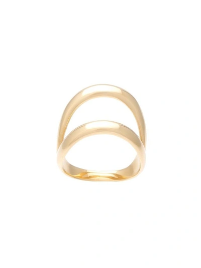 Shop Ana Khouri Gold Unisex Simplicity Ring In Not Applicable