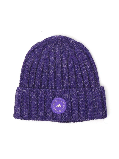 Shop Adidas By Stella Mccartney Purple Acrylic Hat