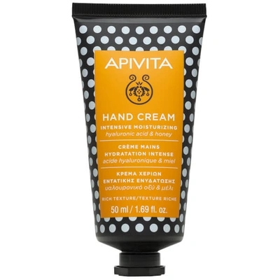 Shop Apivita Intensive Moisturizing Hand Cream With Hyaluronic Acid And Honey 1.69 Fl. oz