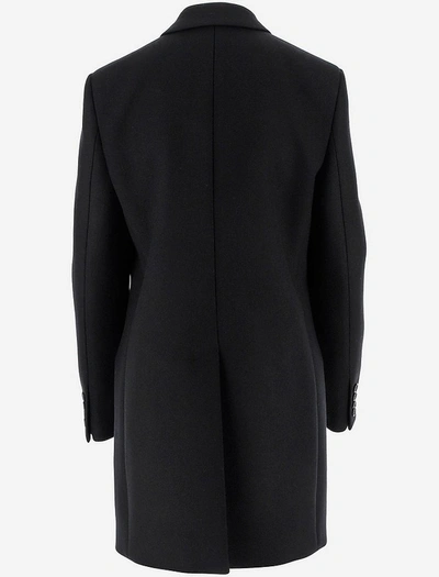 Shop Saint Laurent Coats & Jackets Double-breasted Women's Coat In Black