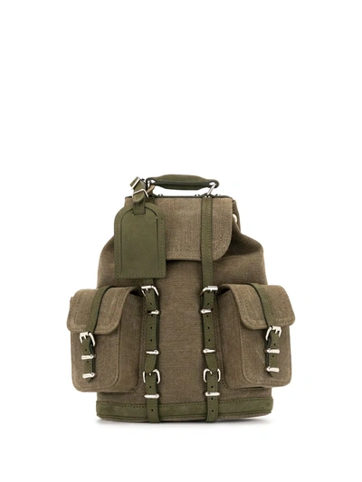 Shop Readymade Petite Canvas Backpack In Green