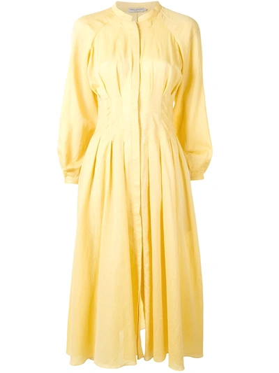 Shop Three Graces Valeraine Shirt Dress In Yellow