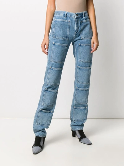 Shop Lourdes Pocket Detail Jeans In Blue
