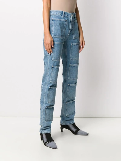 Shop Lourdes Pocket Detail Jeans In Blue