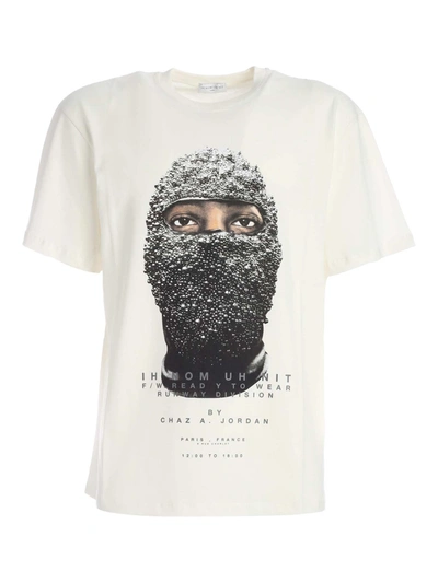 Shop Ih Nom Uh Nit Black Mask Runw T-shirt In White