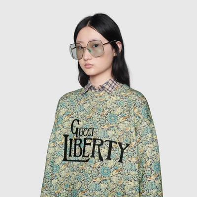 官网专享Gucci Liberty花卉印花卫衣