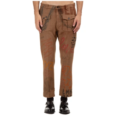 Shop Gabriele Pasini Men's Trousers Pants Dyed In Brown