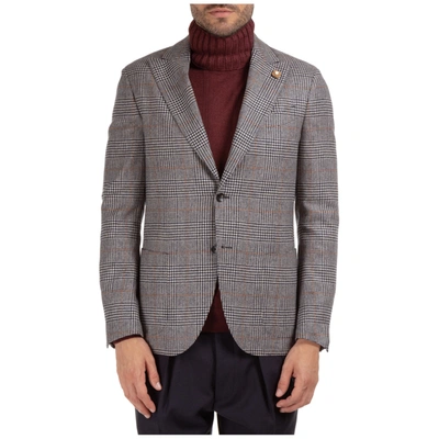 Shop Lardini Men's Wool Jacket Blazer  Spacial Line In Beige