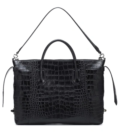 Shop Givenchy Antigona Soft Medium Leather Tote In Black