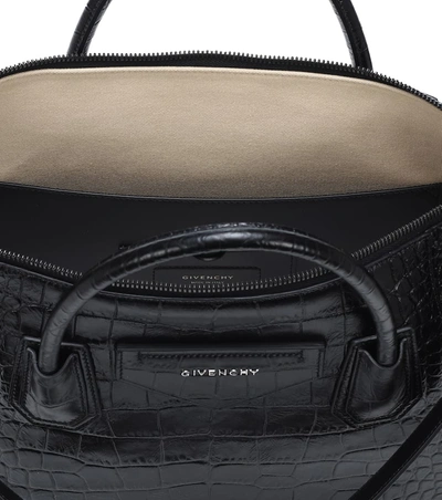 Shop Givenchy Antigona Soft Medium Leather Tote In Black