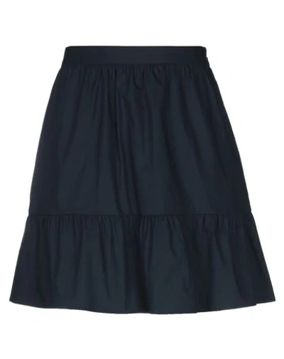 Shop Red Valentino Mini Skirts In Dark Blue