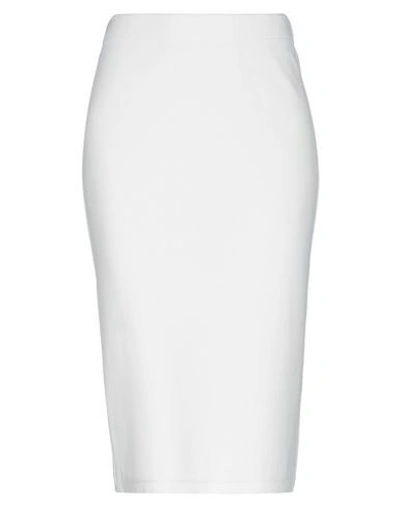 Shop Bruno Manetti Midi Skirts In White
