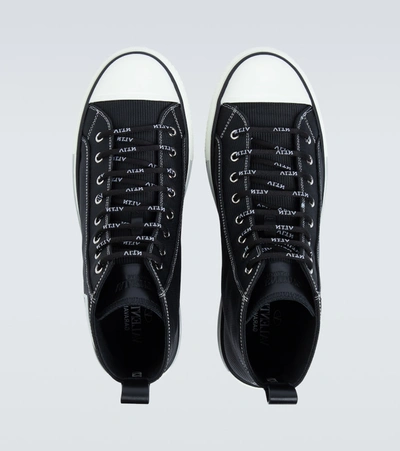 Shop Valentino Vltn Times Giggies High-top Sneakers In Black