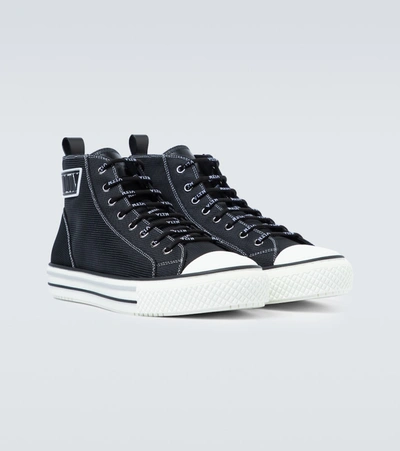 Shop Valentino Vltn Times Giggies High-top Sneakers In Black