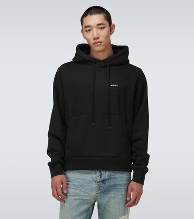 Shop Amiri Classic Logo Hooded Sweatshirt In Black