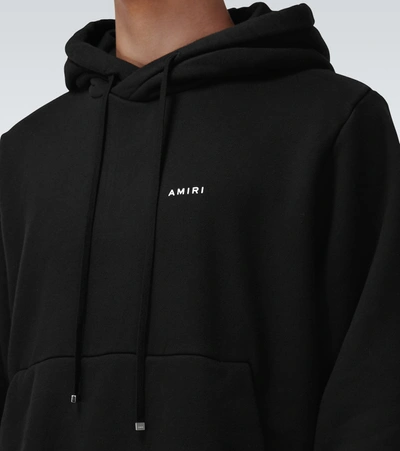 Shop Amiri Classic Logo Hooded Sweatshirt In Black