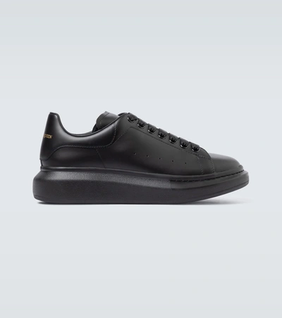 Alexander Mcqueen Oversized Leather And Velour Sneakers | ModeSens