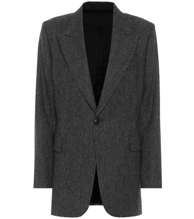 Shop Ami Alexandre Mattiussi Single-breasted Blazer In Grey